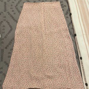 Brandy Melville Light Pink Midi Skirt